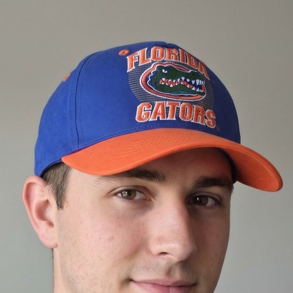 NWT Hollister Florida Gators 3X National Champs Snapback Hat Cap Blue Orange